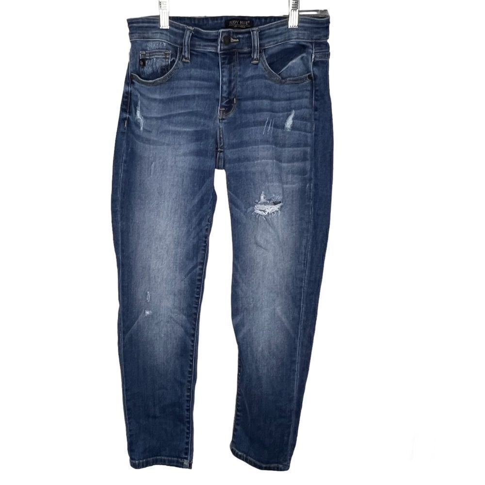Judy Blue Skinny Fit Distressed Light Blue Women  Bodycon Jeans Sz  5/57